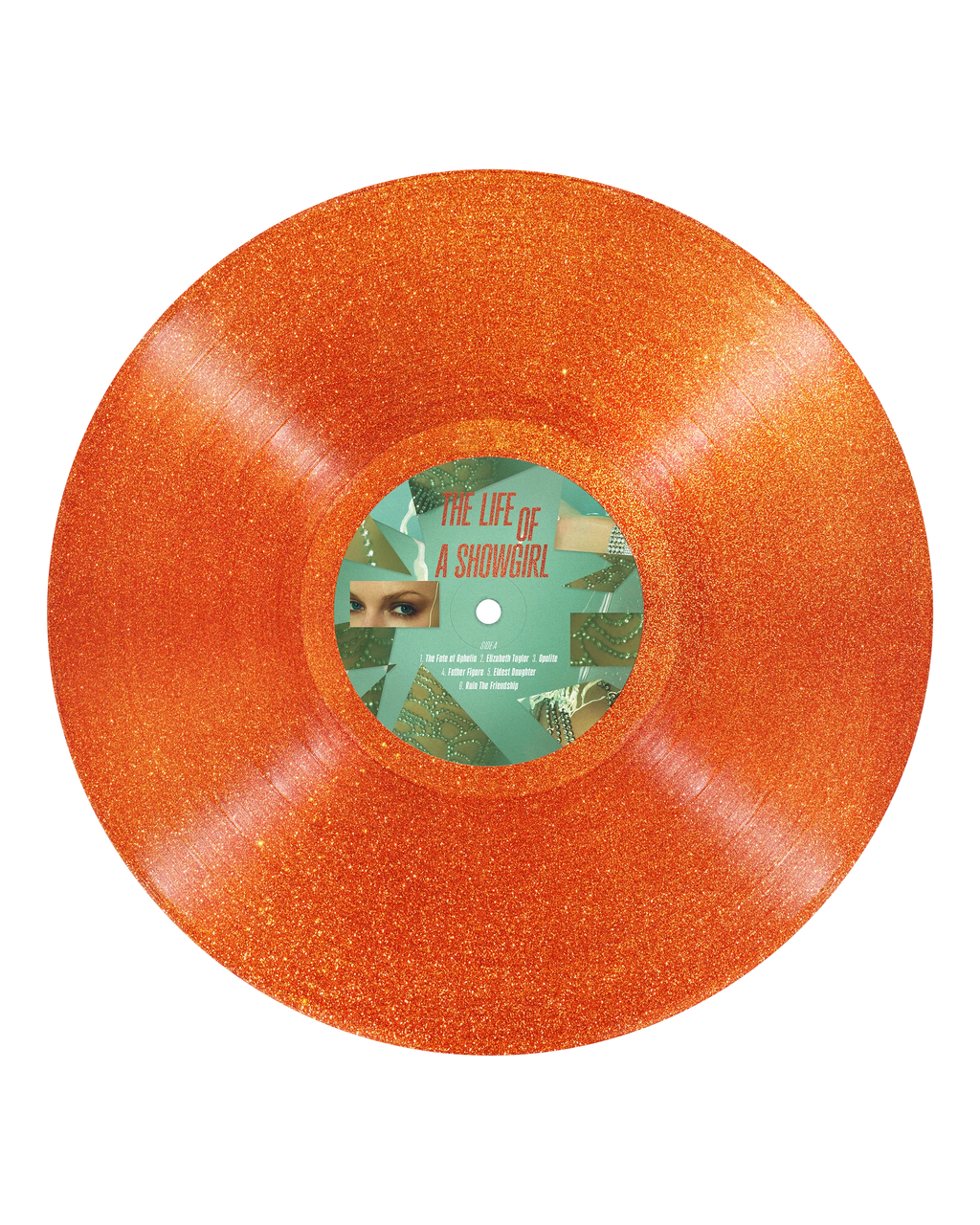 THE LIFE OF A SHOWGIRL: SWEAT AND VANILLA PERFUME PORTOFINO ORANGE GLITTER VINYL