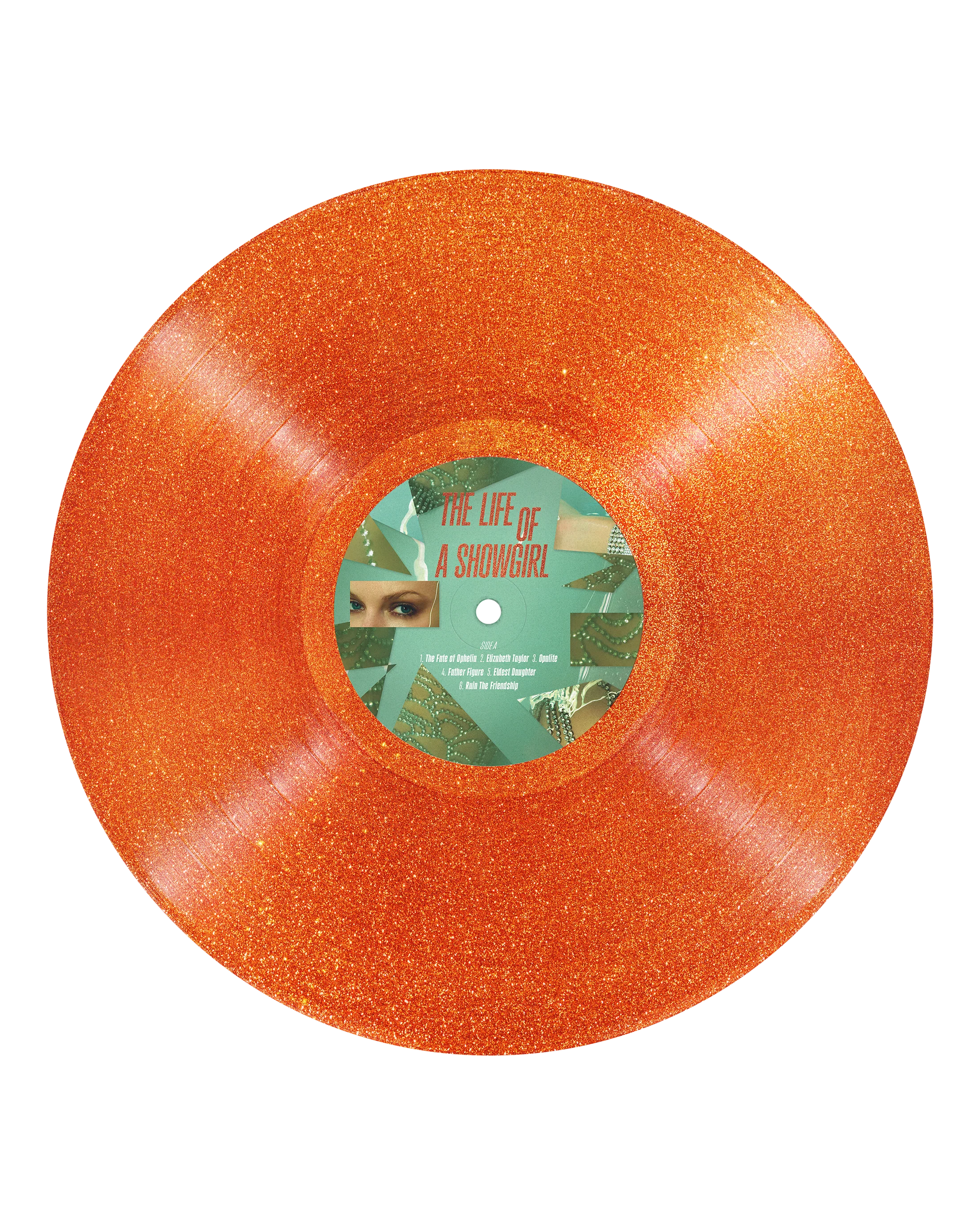 THE LIFE OF A SHOWGIRL: SWEAT AND VANILLA PERFUME PORTOFINO ORANGE GLITTER VINYL