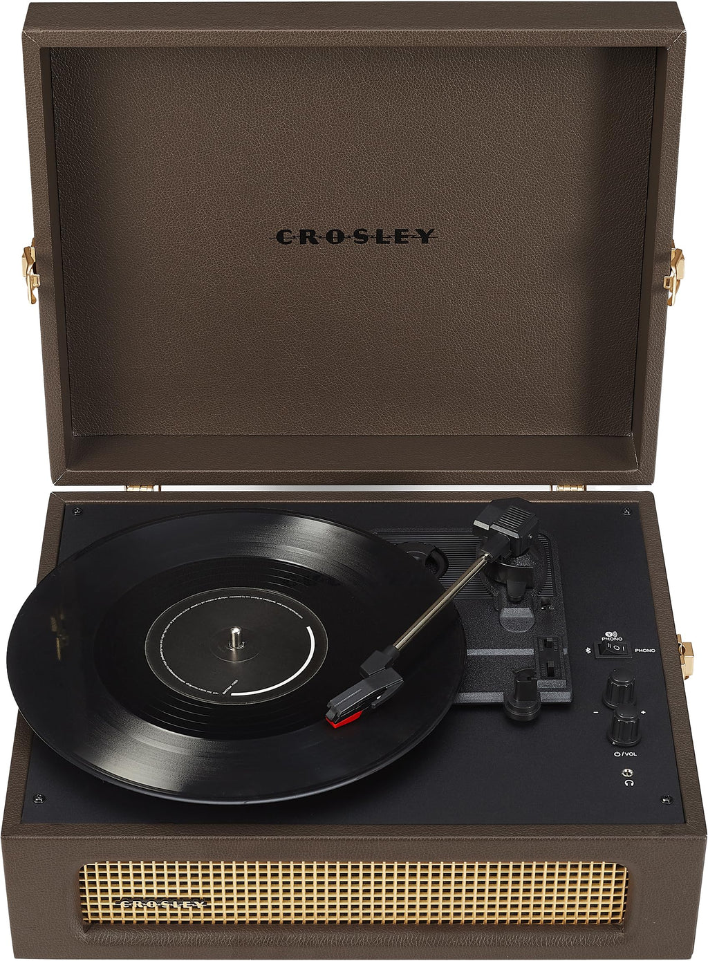 مشغل اسطوانات Crosley Voyager - بني