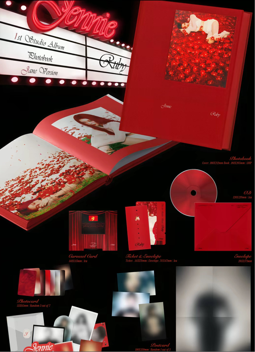 JENNIE 1 st Studio Album [Ruby]