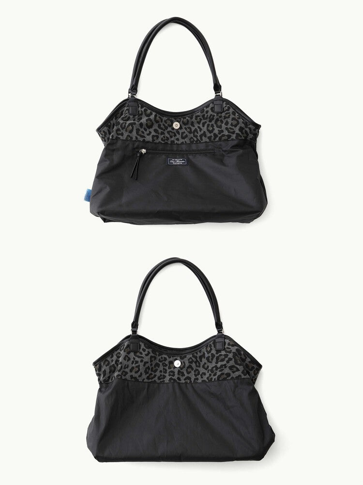 Leopard Dimsum Bag Charcoal