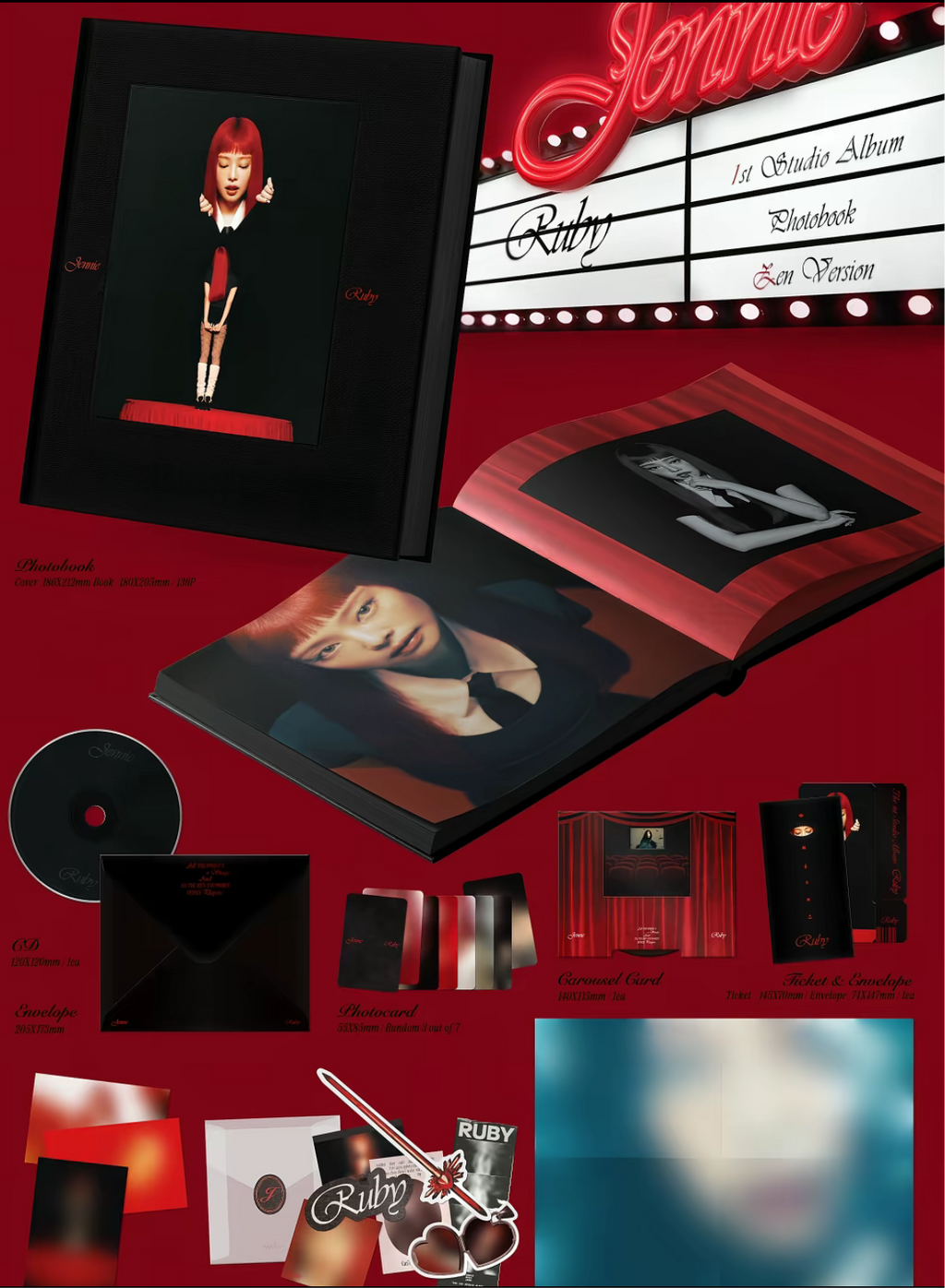 JENNIE 1 st Studio Album [Ruby]
