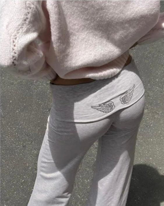 CUFFED PANTS WITH WING