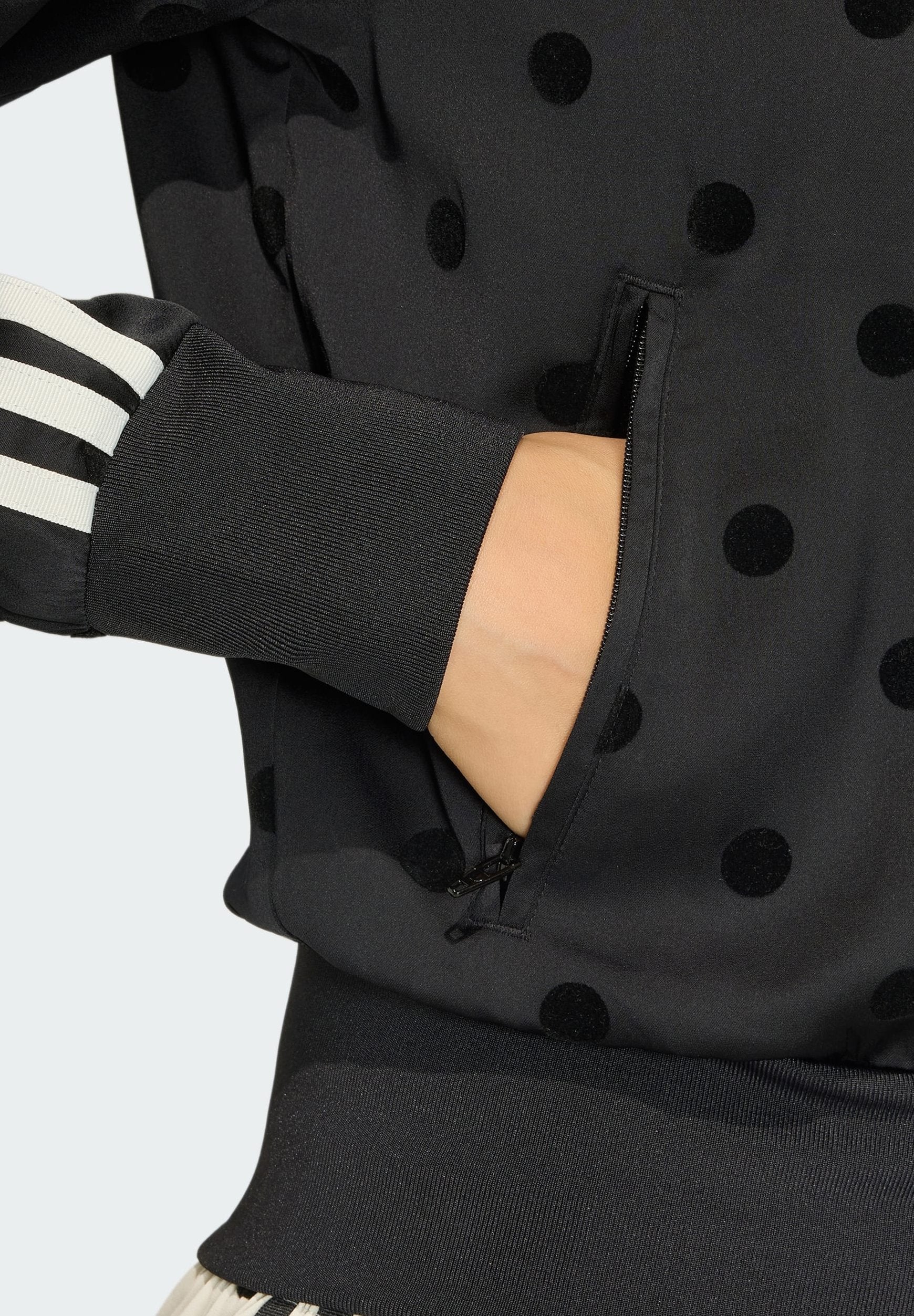 POLKA DOT FB TT - Zip-up sweatshirt - Black