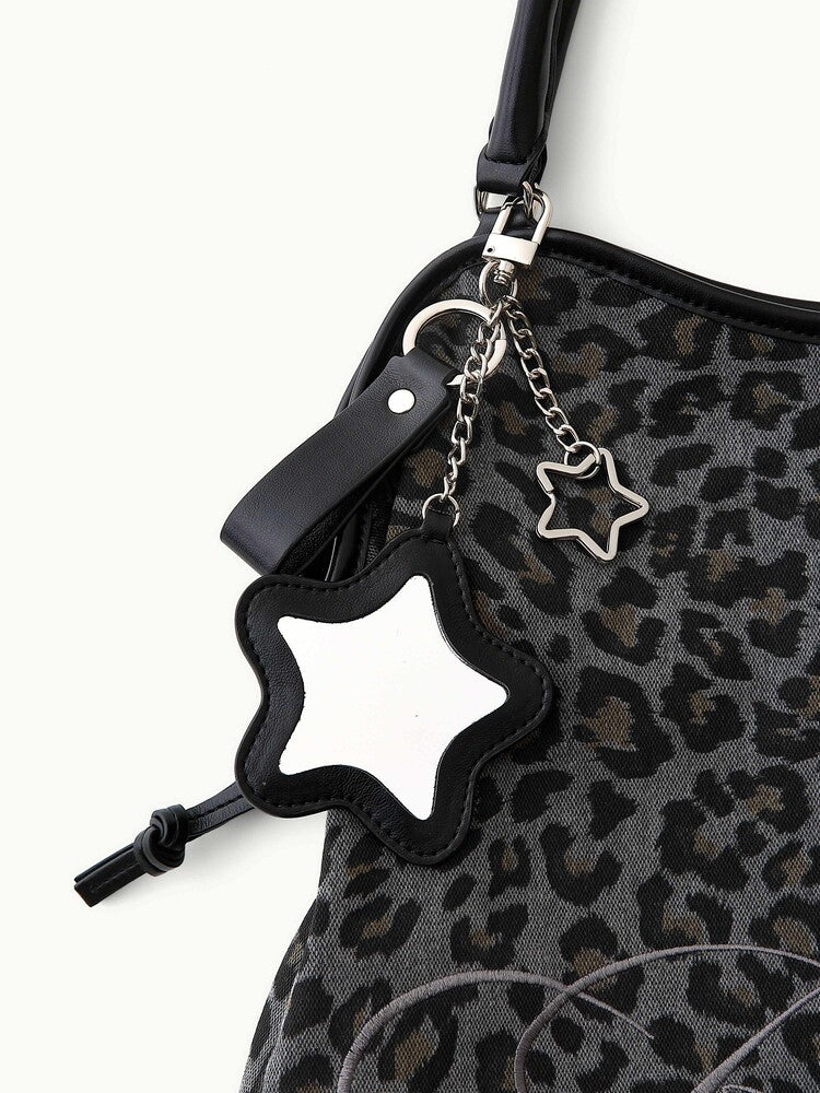 Leopard Dimsum Bag Charcoal
