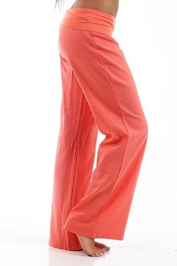 Flare coral pants