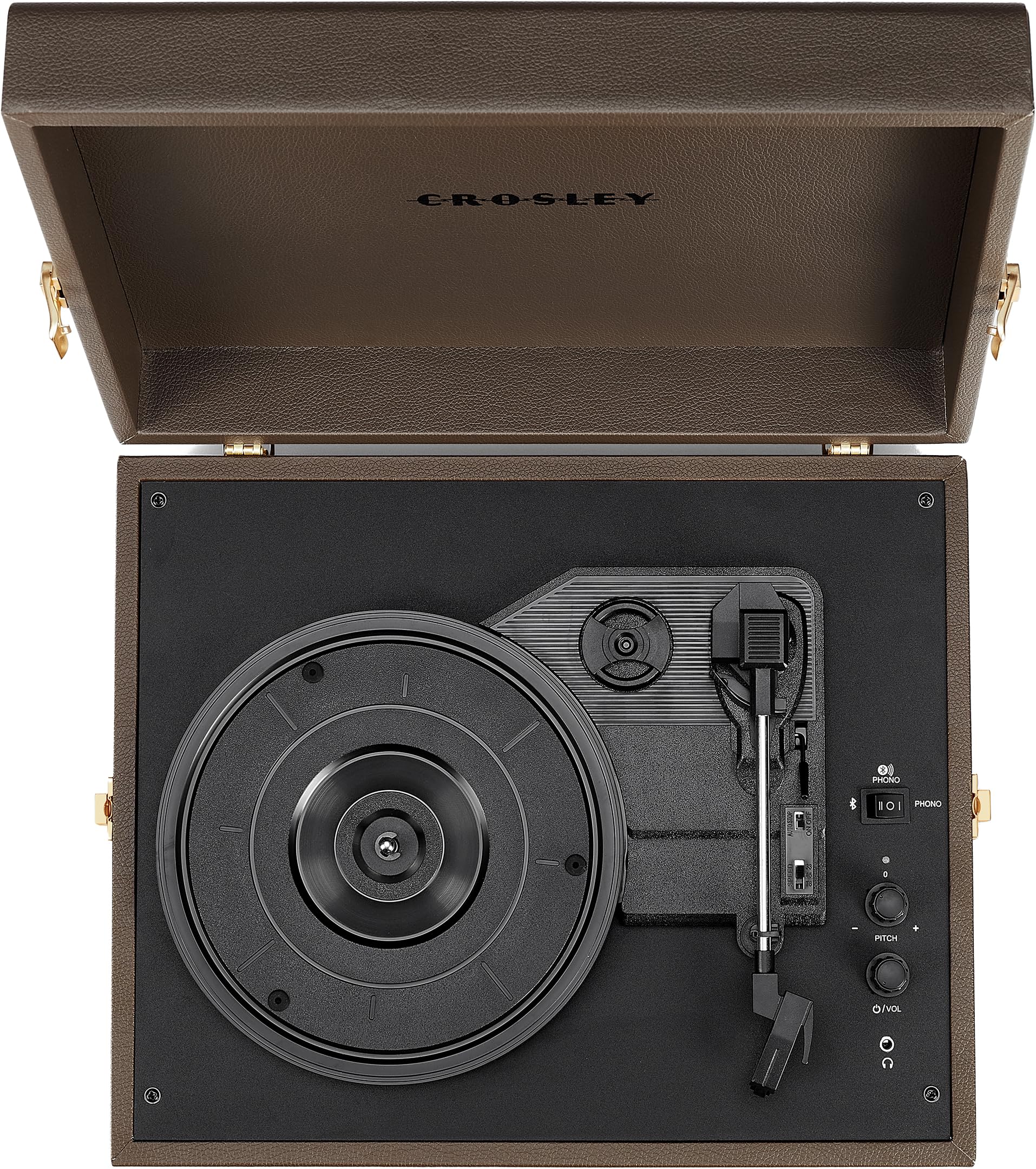 مشغل اسطوانات Crosley Voyager - بني