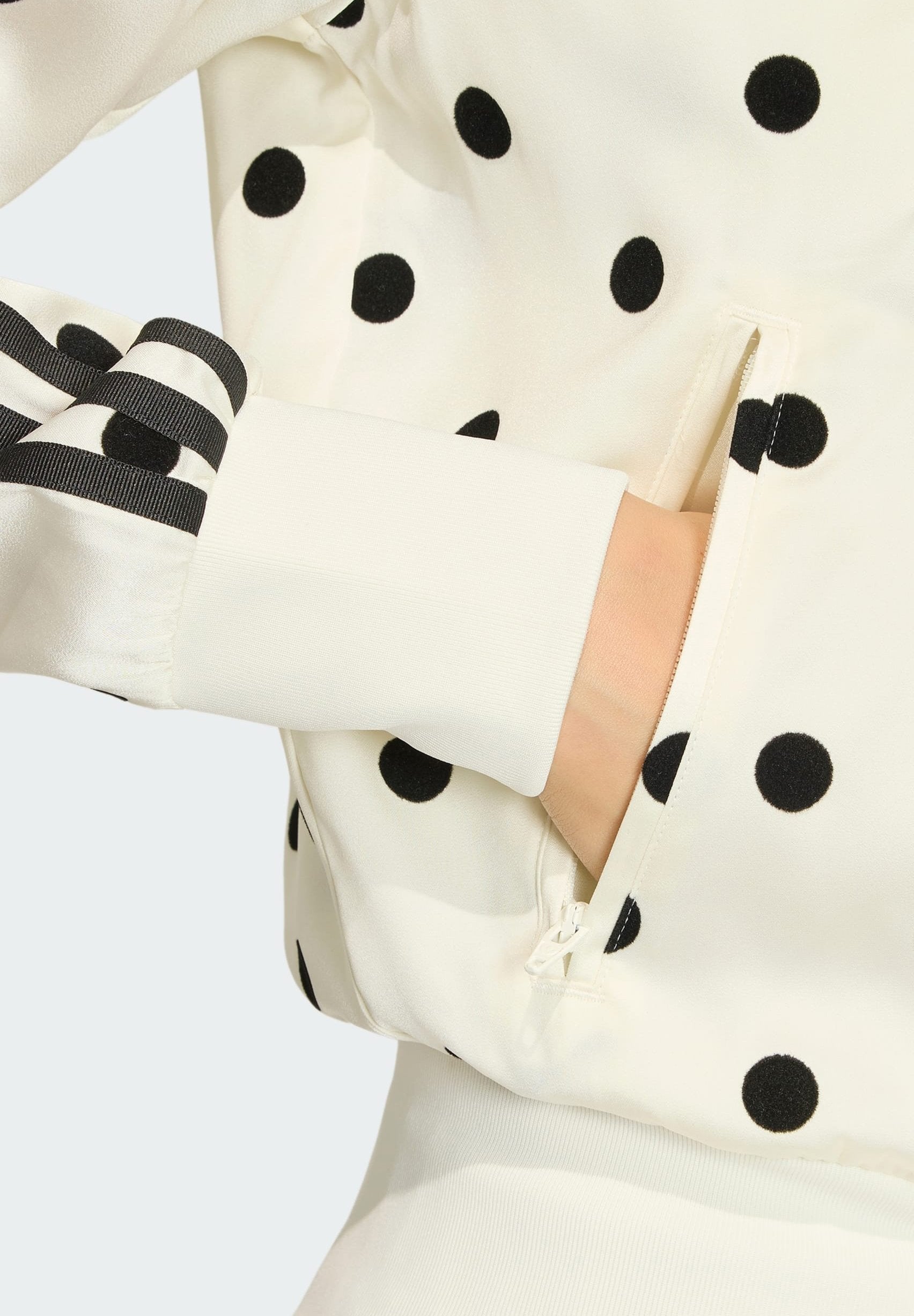POLKA DOT FB TT - Zip-up sweatshirt - off white