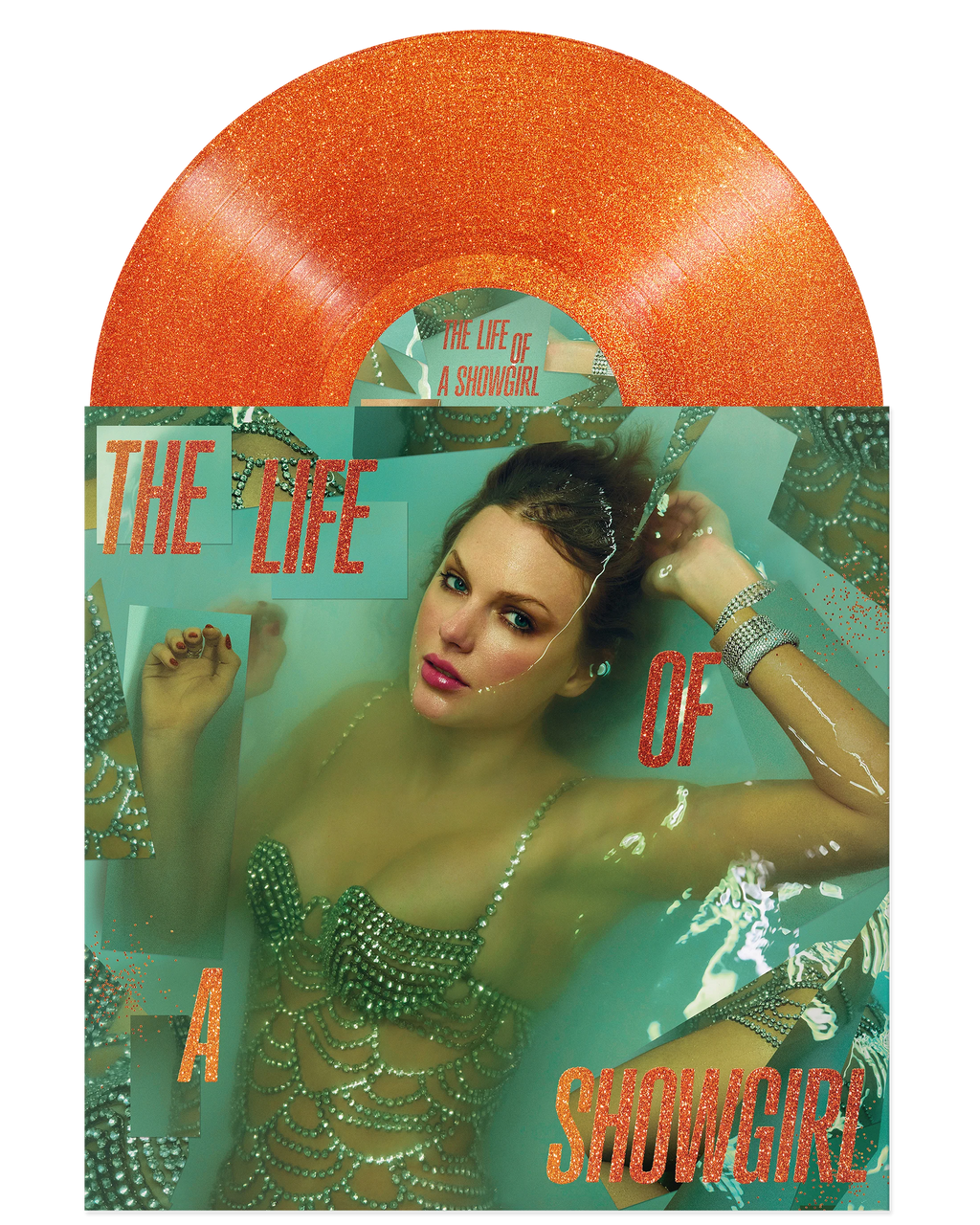 THE LIFE OF A SHOWGIRL: SWEAT AND VANILLA PERFUME PORTOFINO ORANGE GLITTER VINYL