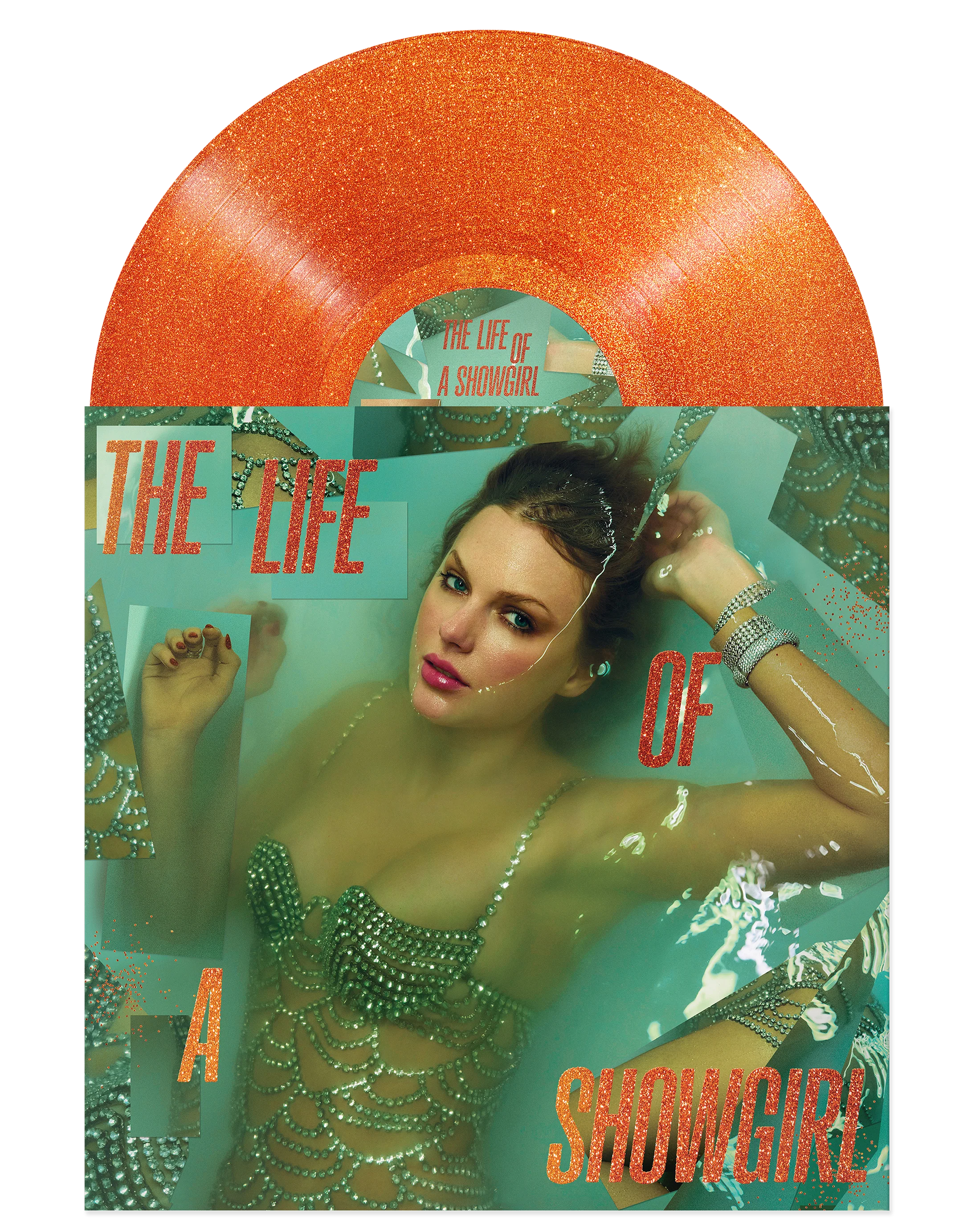 THE LIFE OF A SHOWGIRL: SWEAT AND VANILLA PERFUME PORTOFINO ORANGE GLITTER VINYL