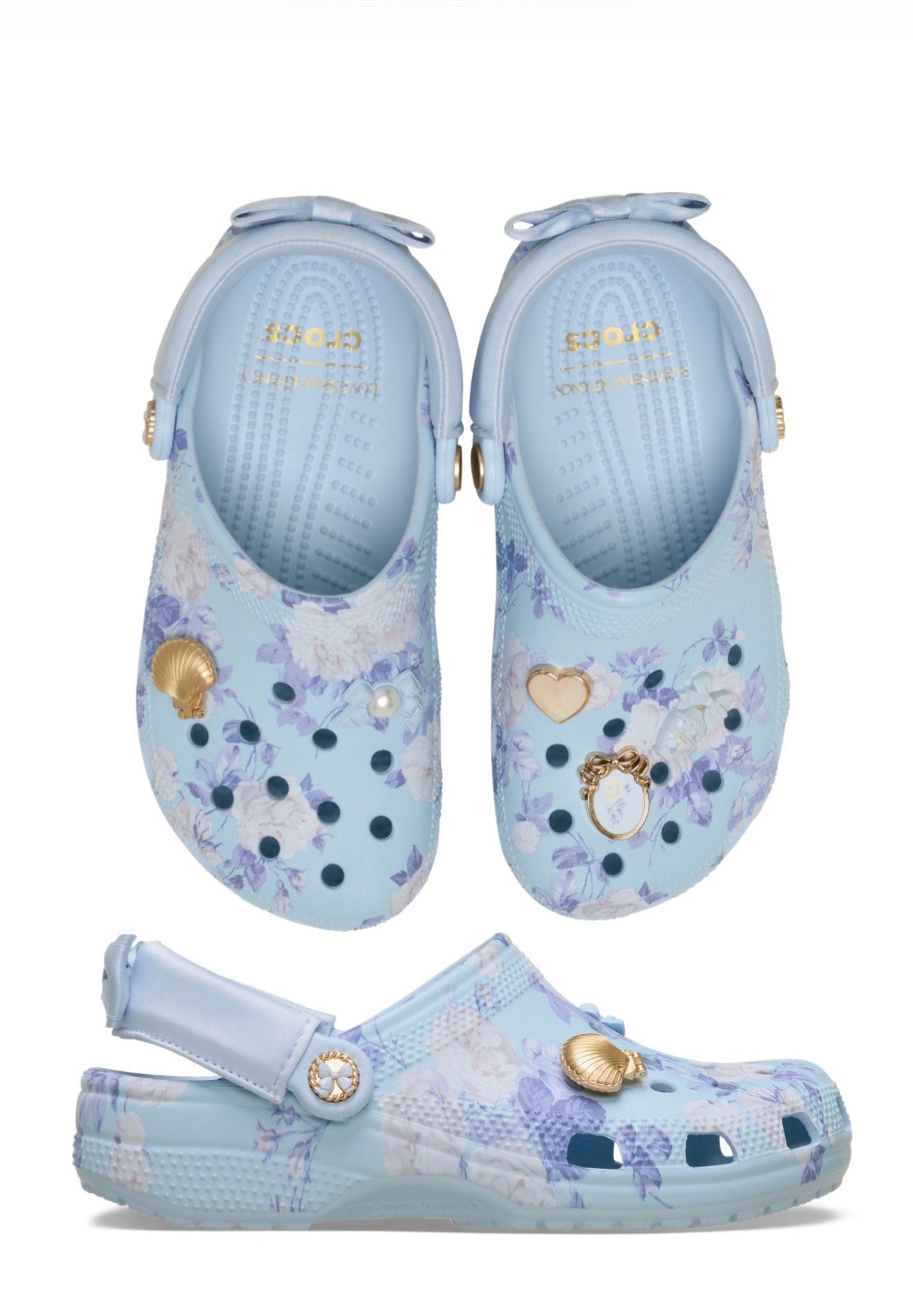LOVESHACKFANCY CLASSIC CLOG BLUE
