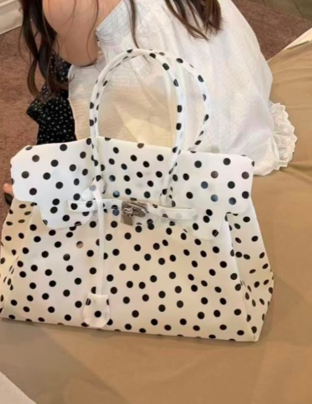 Jelly Firkin Bag polka dots