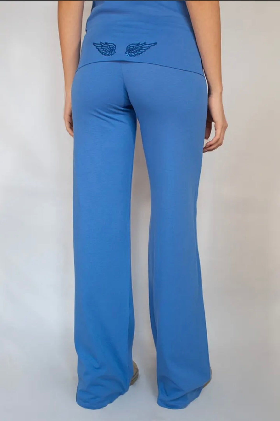 CUFFED PANTS WITH WINGS