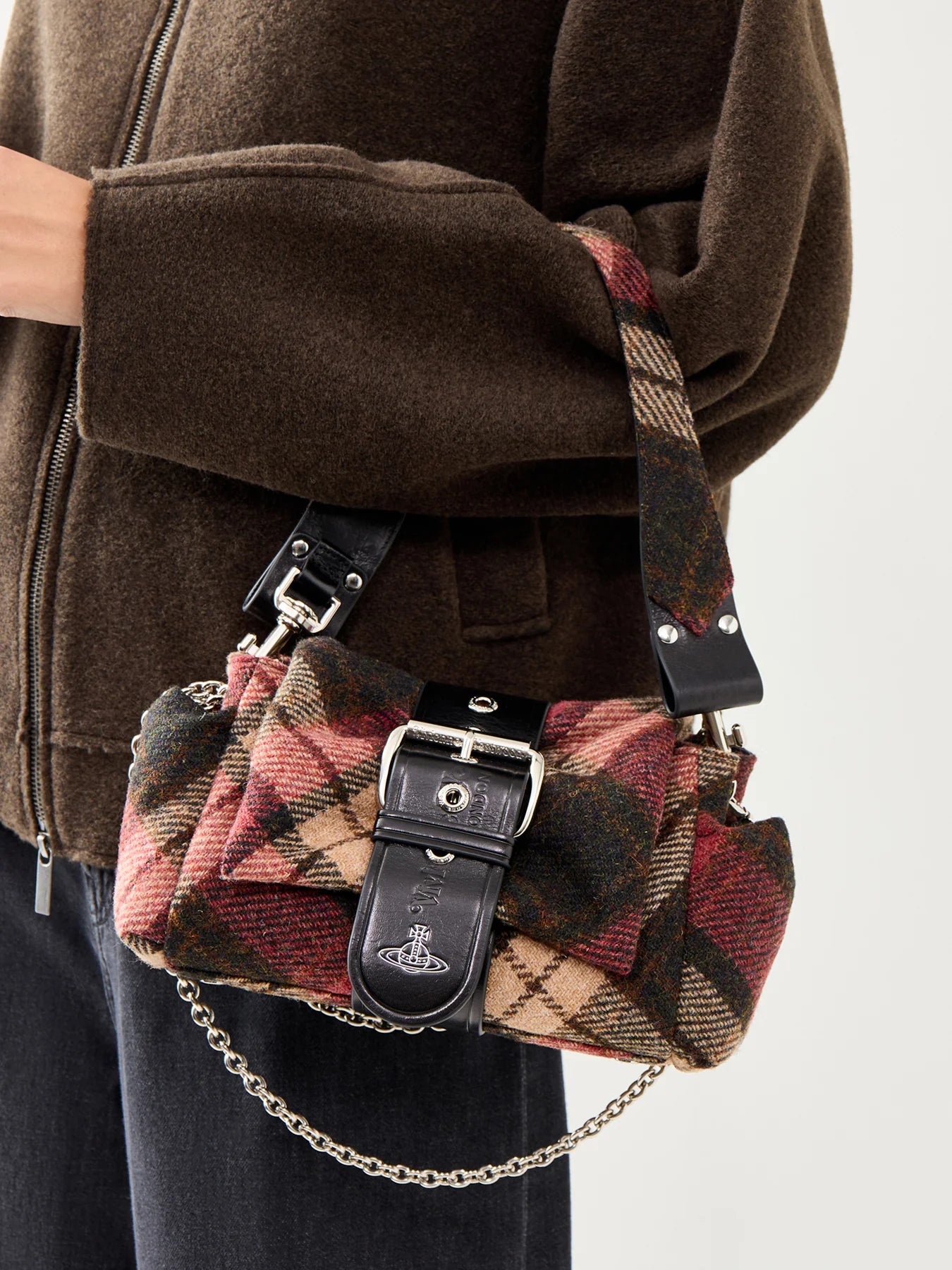 Hazel Treasure Tweed Shoulder Bag
