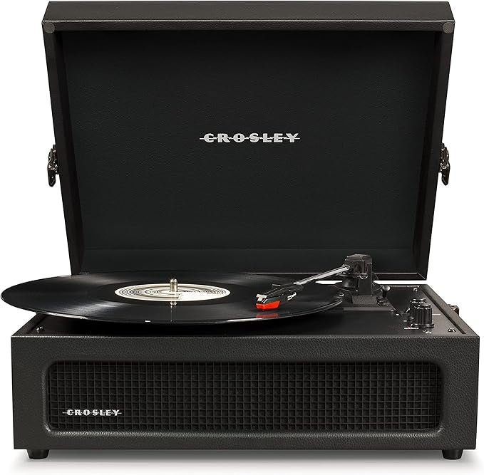 مشغل اسطوانات Crosley Voyager - اسود