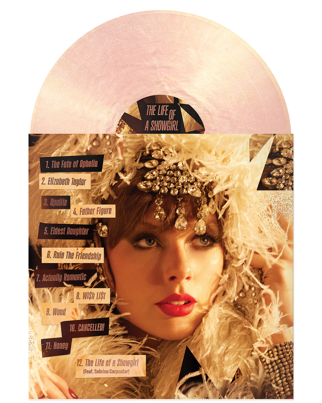 THE LIFE OF A SHOWGIRL: THE CROWD IS YOUR KING EDITION (SUMMERTIME SPRITZ PINK SHIMMER VINYL)