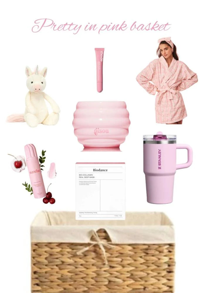 pretty in pink basket