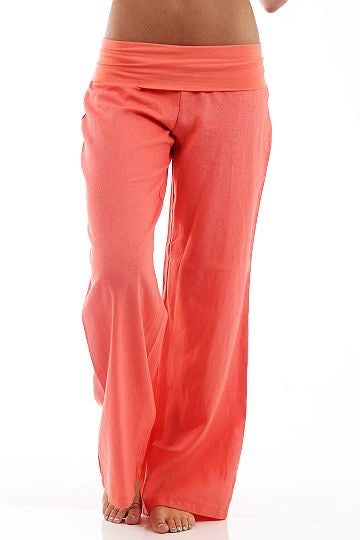 Flare coral pants