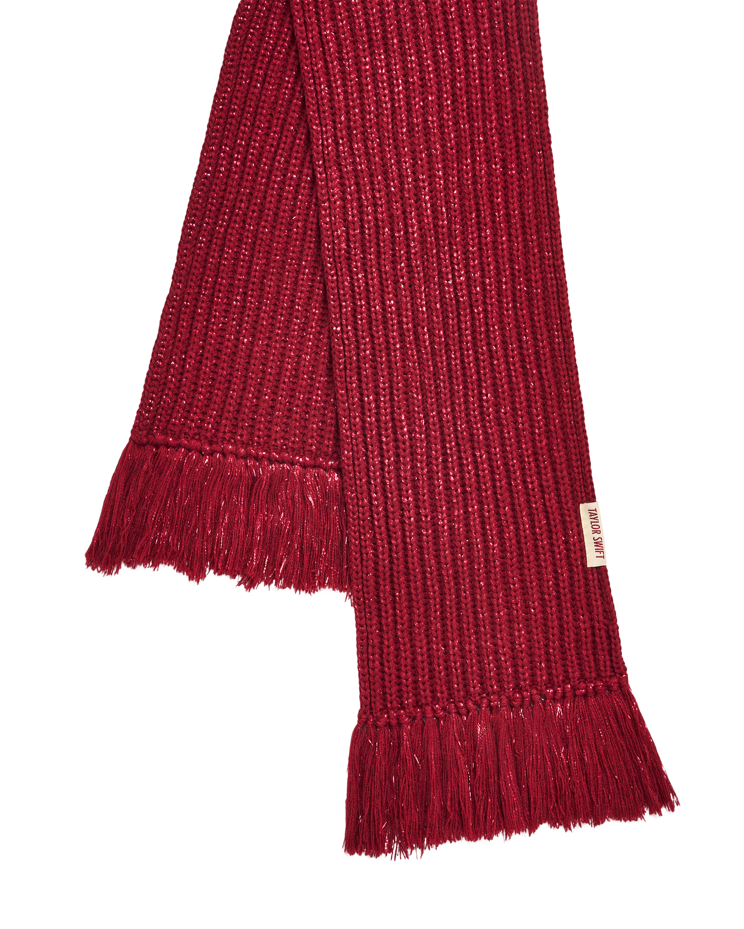 ALL TOO WELL LUREX RED SCARF